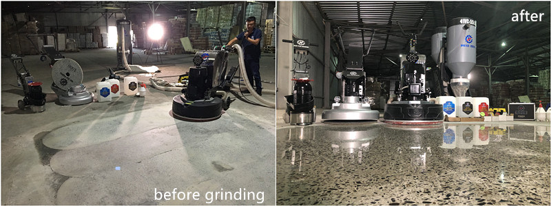 concrete floor grinding and polishing machine