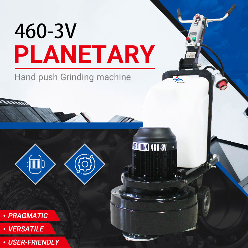Planetary rotating floor grinding machine 