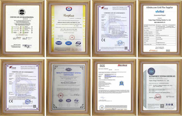 company certificate of planetary grinder
